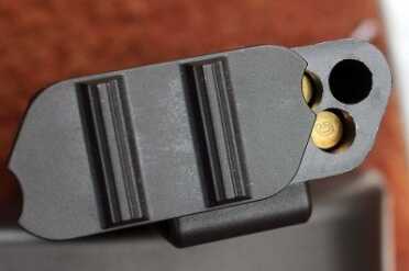 The Surprising Survival Rifle: Henry's AR-7--Review The Marbles Catch .22 has a slight cut out in the lid that blocks unwanted rounds from escaping.