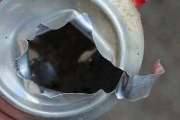 The Original Hand Cannon--no FFL required The walker is accurate enough for plinking. After we'd gotten used to point of aim, we tore up some cans.