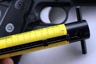 The trigger, which is perfect, breaks at 3.5 pounds.