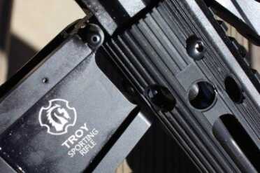 The PAR breaks open like an AR, but the halves are not interchangeable. 