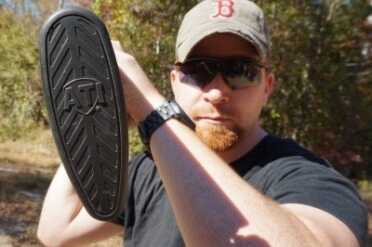 The butt pad is padded, too. The rubber is resistant to chemicals, and isn't affected by extremes of heat or cold. 