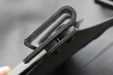 The dual clips have a claw-like grip and are easy to pop on, but aren't coming off accidentally.