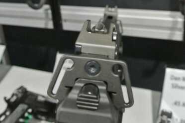 CZ's New Bren 223 Pistol + More SCORPION - SHOT Show 2015 The rear sight on the Bren.