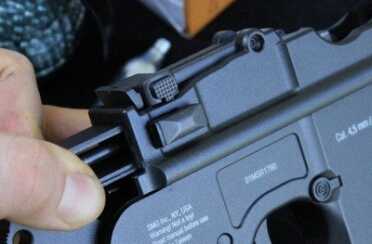 On the M712 the hammer actually reciprocates with the action and falls on a firing lever. It is so nifty.