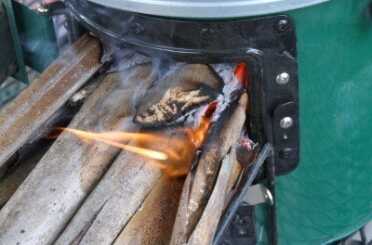 Prepping 101: Rocket Stove Cooking - The Fuel Miser My biggest warning is that besides not using this thing inside, don't leave it alone for long. If you don't push the fuel in, eventually the fire will creep out.