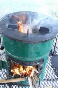 Prepping 101: Rocket Stove Cooking - The Fuel Miser Even with the bottom door closed it burned really fast at first.