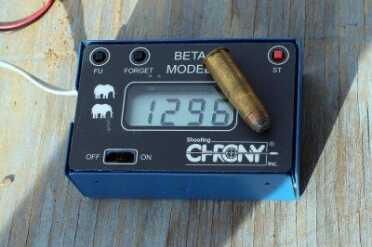 Right at 1,300 fps from the old Winchester in an old Winchester. 