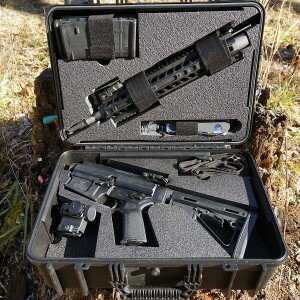 The DRD Tactical M762, broken down. 