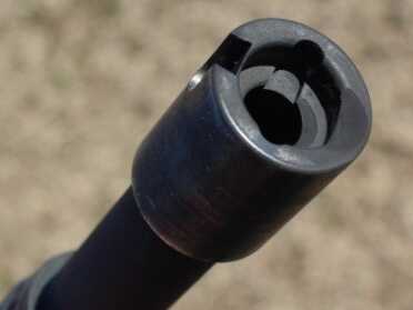 The other end of the barrel.