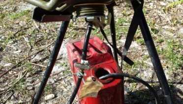 Prepping 101: Urban Survival Heater Stove Burns Oil/Gasoline 45k BTU I also had some problems with the plastic can dripping because I wasn't careful with the threads, but eventually I got that worked out as well.