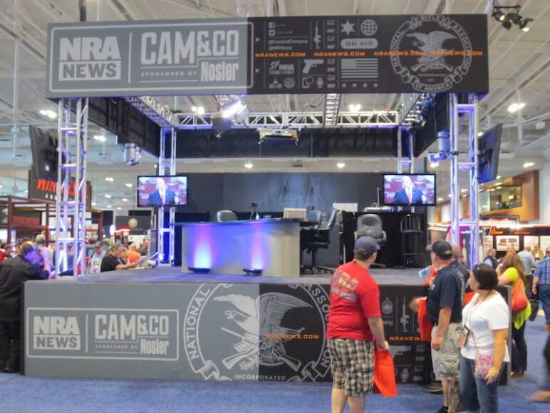 A look at the NRA News platform within the showroom.  