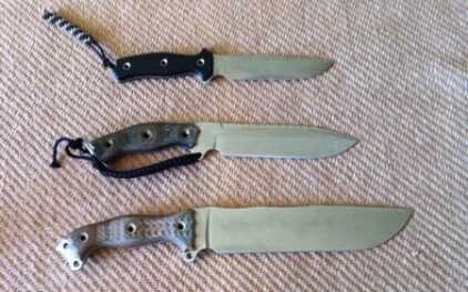 The Most Under-Appreciated Tool You Should Invest Money In, But Probably Haven't My combat knives. From top to bottom: Swamp Rat RMDeux LE, Nuclear Steel Heart Ergo, and a Fusion Battle Mistress LE.