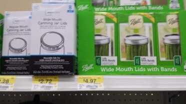 For survival, Walmart has extra lids, but not a ton of them. I bought cases of them on Ebay for deep discounts. 