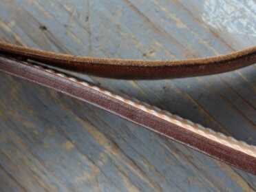 There's really no comparison. There wouldn't have been when this belt was new, either.