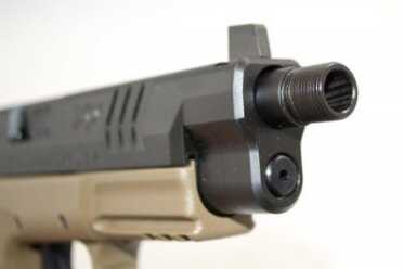 Not only are the new model barrels threaded, they're about .75-inches longer than the standard XD(M)