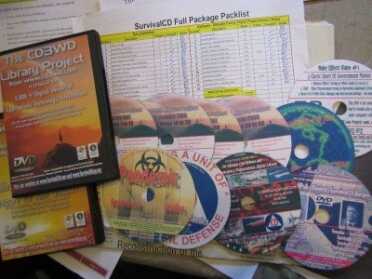 This is just some of the SurvivalRing.org set of disks, which are now only $35. It comes with an actual hand checked list of materials, and several printed reports that you can get started reading right away. The disks themselves are a bit hard to navigate because they are built as executable zip files, which I had to manually unzip on my computer, and the files are the old DOS 8 character style. But tens of thousands of books and millions of pages for $35, NO BRAINER!