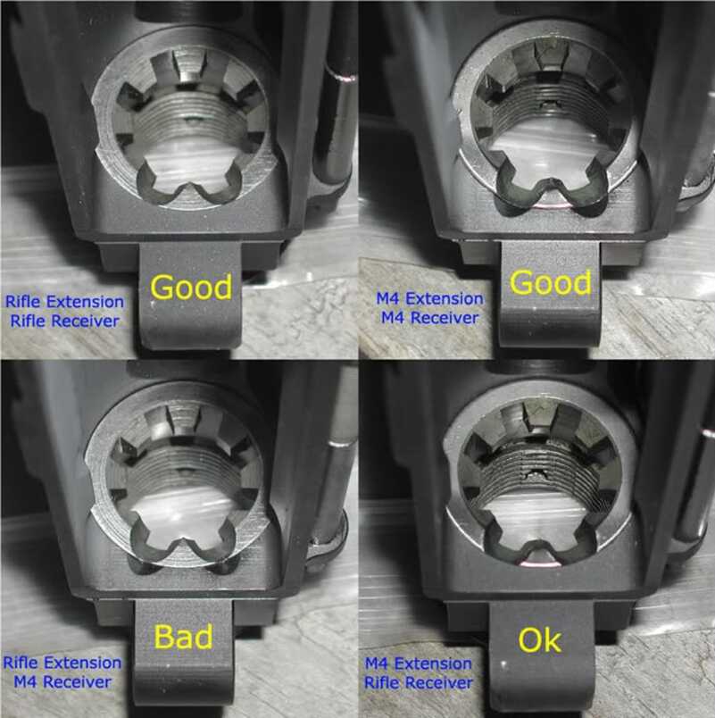 Checkout this image for a visual guide. See how the steel barrel extensions line up with the cuts (or lack thereof) in the upper? H/T TheHighRoad.org. Lots of great experiential knowledge in the forums.