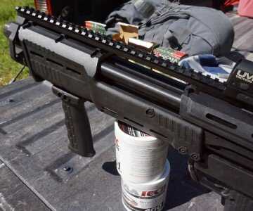 DP-12 Review--A Functional Double Barrel Bullpup There's ample rail for attaching optics or sights.