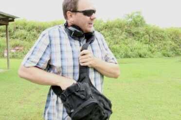 Shooting From Off-Body Carry: The Man-Purse Test You asked for it. What happens when you fire a gun from inside a bag designed for off-body-carry.