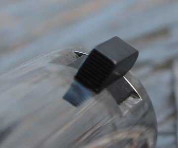 The front sight is a clean black blade. 