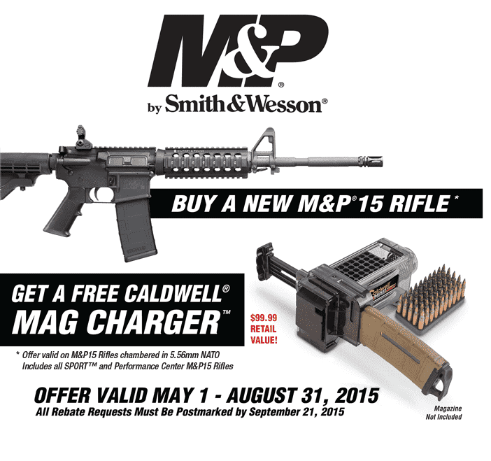 Buy Guns Get Free Stuff: Hot Summer Promotions at a Glance Smith&Wesson M&P 15 Rifle Promotion