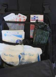 The Altatec pack has a front pocket that is very convenient. 