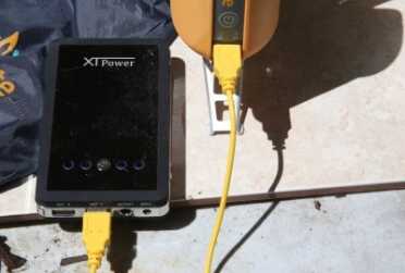 I didn't realize until I went outside and set everything up that you are supposed to charge the internal battery on the Biolite first, so I hooked it to a mobile charging pack for about 10 minutes.  I think it was already charged because the fan had plenty of gusto. 