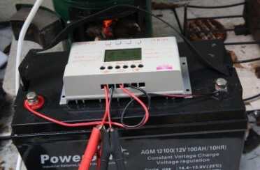 I suggest using a cheap 30 amp charge controller anytime you are charging storage batteries. You can get this one on Ebay for about $30. 