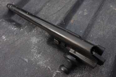 The bolt moves much more gracefully than that of an AK. 