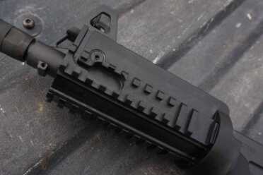 The gun comes with much more rail than your typical pistol, and a lot more than an AK.