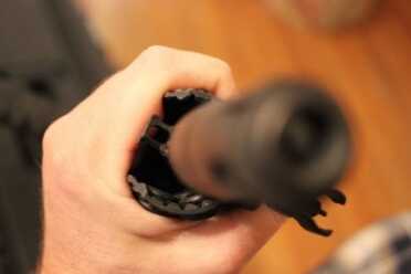 Troy Takes on the AK-47 That would keep my hand form coming in contact with the bottom of the barrel.