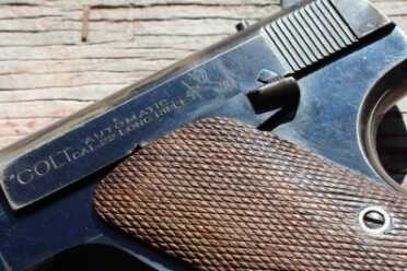 Shooting History: The Colt Woodsman Thumb Saftey and what looks like might be a grip saftey... it's not just the main spring hosing.