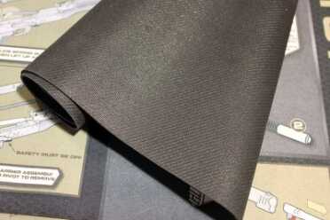 The neoprene won't slip and is chemical resistant.