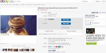 This is a typical Rayo on Ebay. 