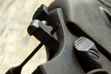 The pin can be drifted with a #1 roll-pin punch.