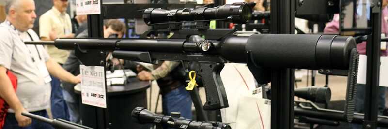 Airforce Airguns: World's Most Powerful Air Guns Add New Calibers -- SHOT Show 2016 The Airforce guns are powerful, and make a statement.