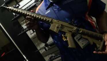 Diamondhead furniture is about as comfortable as it gets. This triangular handguard is polymer. 