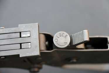 The safety is also the barrel selector. 