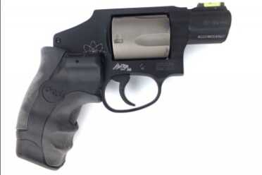 S&W CTG: The new LG-350 Crimson Trace grip with a wider rear profile and two-Surface design does a lot to tame the beast.