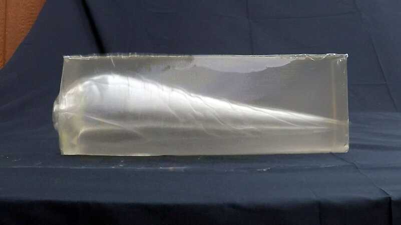 Stop motion of the round in action.