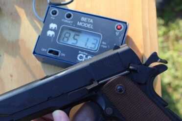 Numbers from the chronograph. 