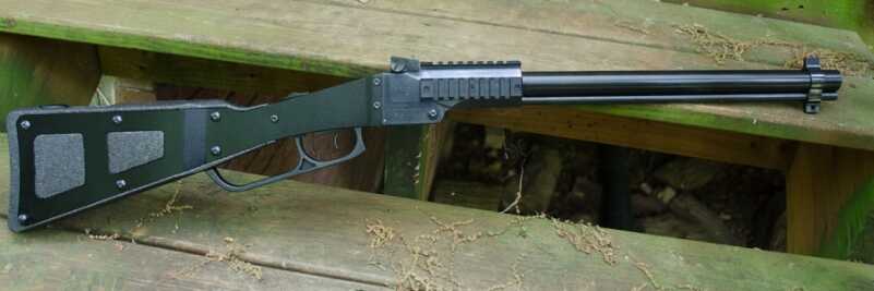 The rifle, without inserts or ammo, is light--under 6 pounds.