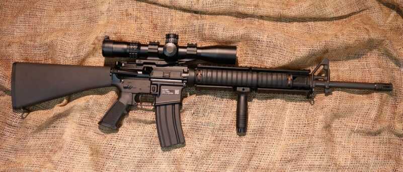 Complete rifle with Burris XTRII 210 scope added 