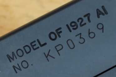 The Thompson M1927A1 from Auto Ordnance 1927A1.