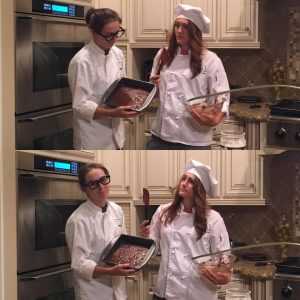 Professions: Why shouldn't aspiring to be a professional shooter be as normal as a chef? Shooters, Lena Miculek and Ashley Rheurk hamming it up the night before a big match.