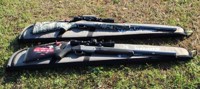 Traditions Muzzleloaders—Two Gun Review, Pursuit G4 and Buckstalker Pursuit on top of the Buckstalker.