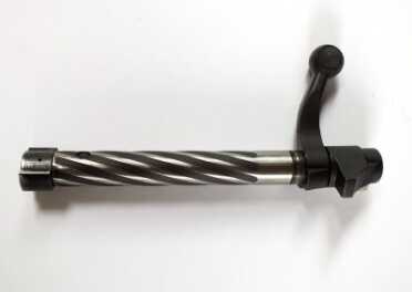 The bolt features attractive spiral flutes that theoretically assist in smoothing out bolt travel.