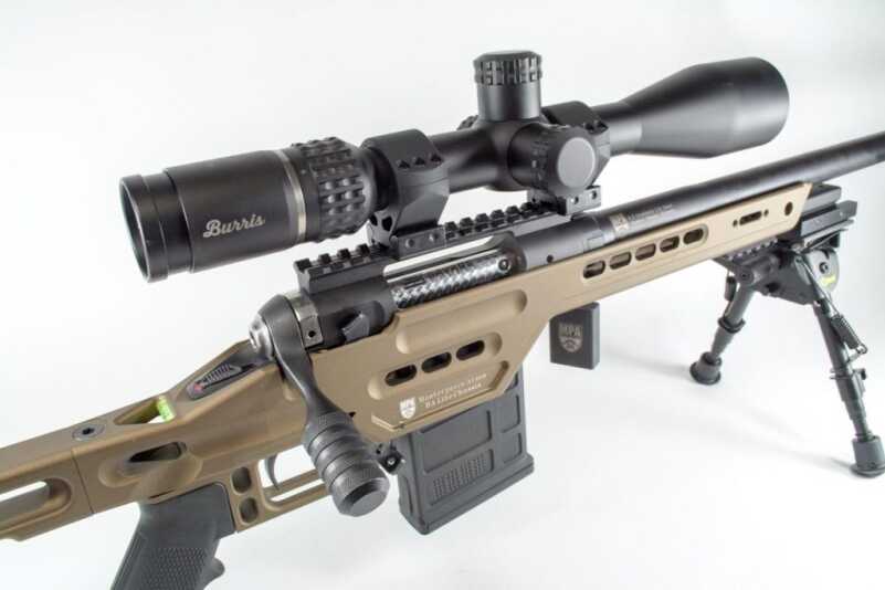 The Masterpiece Arms BA Lite PCR certainly lives up to its name. Shown here with a Burris Veracity 4-20x scope. 