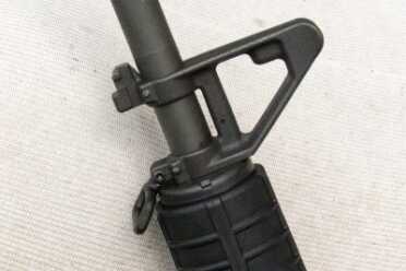 No political correctness here. This rifle comes standard with that evil bayonet lug!