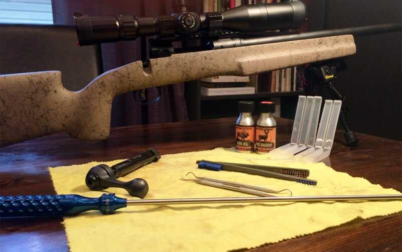 This kit comes with everything you need to clean a .30 caliber rifle. 